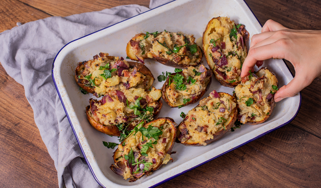 Double Baked Jacket Potatoes