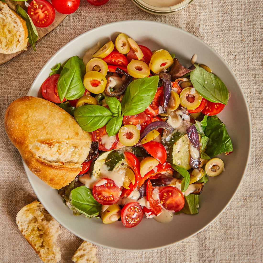 Roasted Veg with Garlic & Herb Gournay Cheese