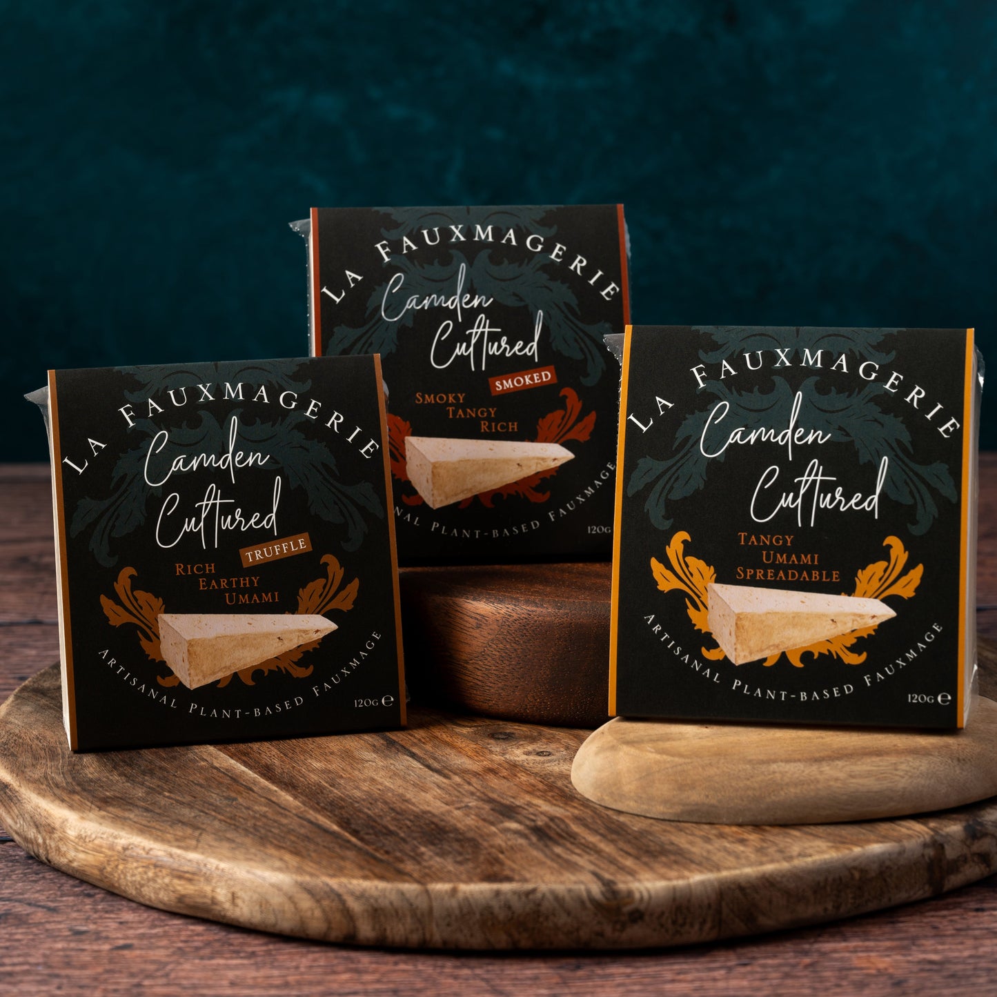 camden cultured cheeses on board