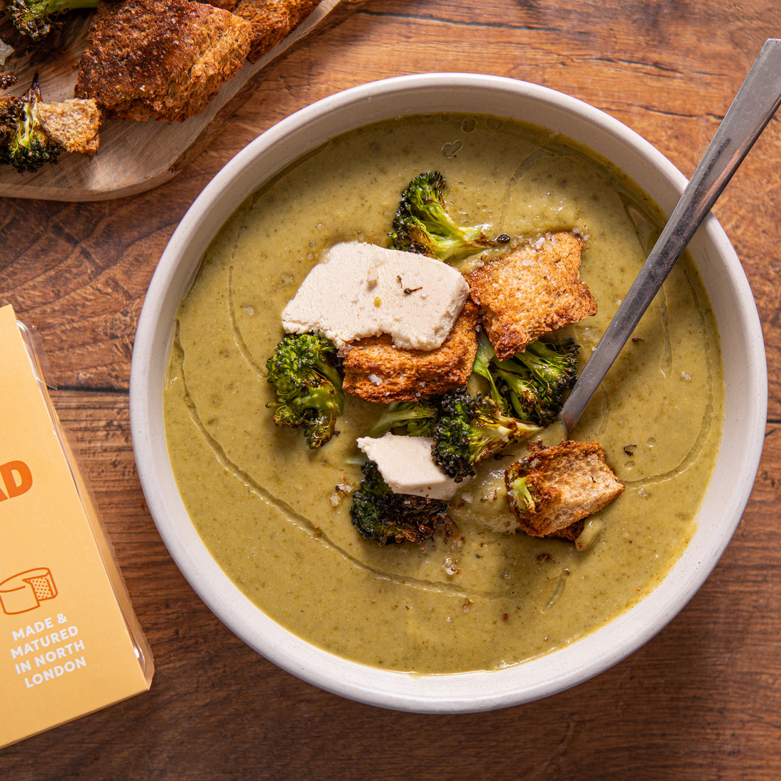 Broccoli and Cheddar -y Soup