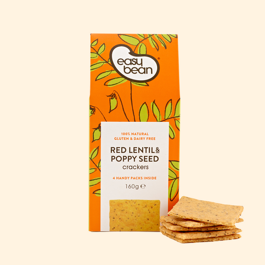 Red Lentil & Poppy Seed Crackers (GF)