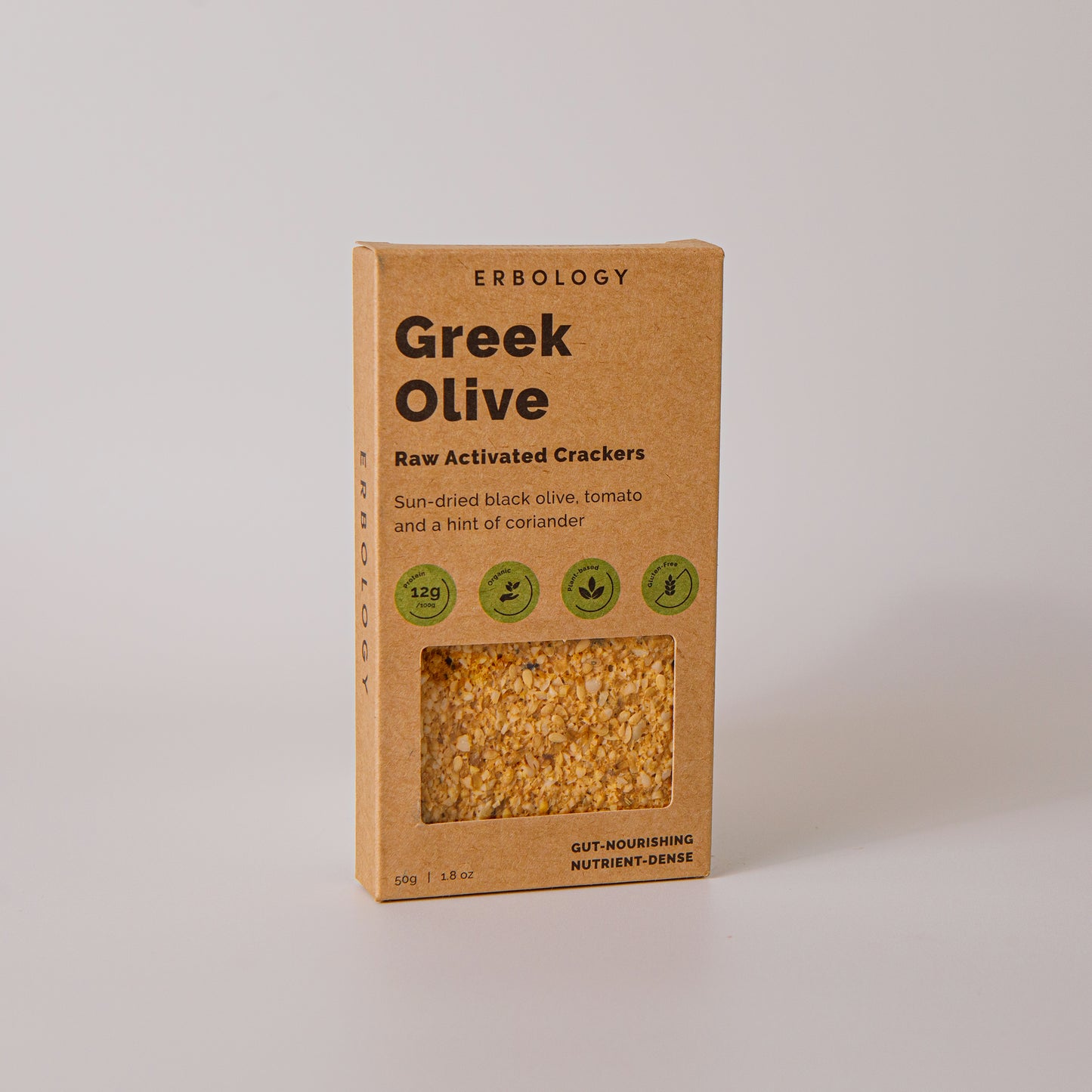 Erbology Gluten Free Crackers - Greek Olive