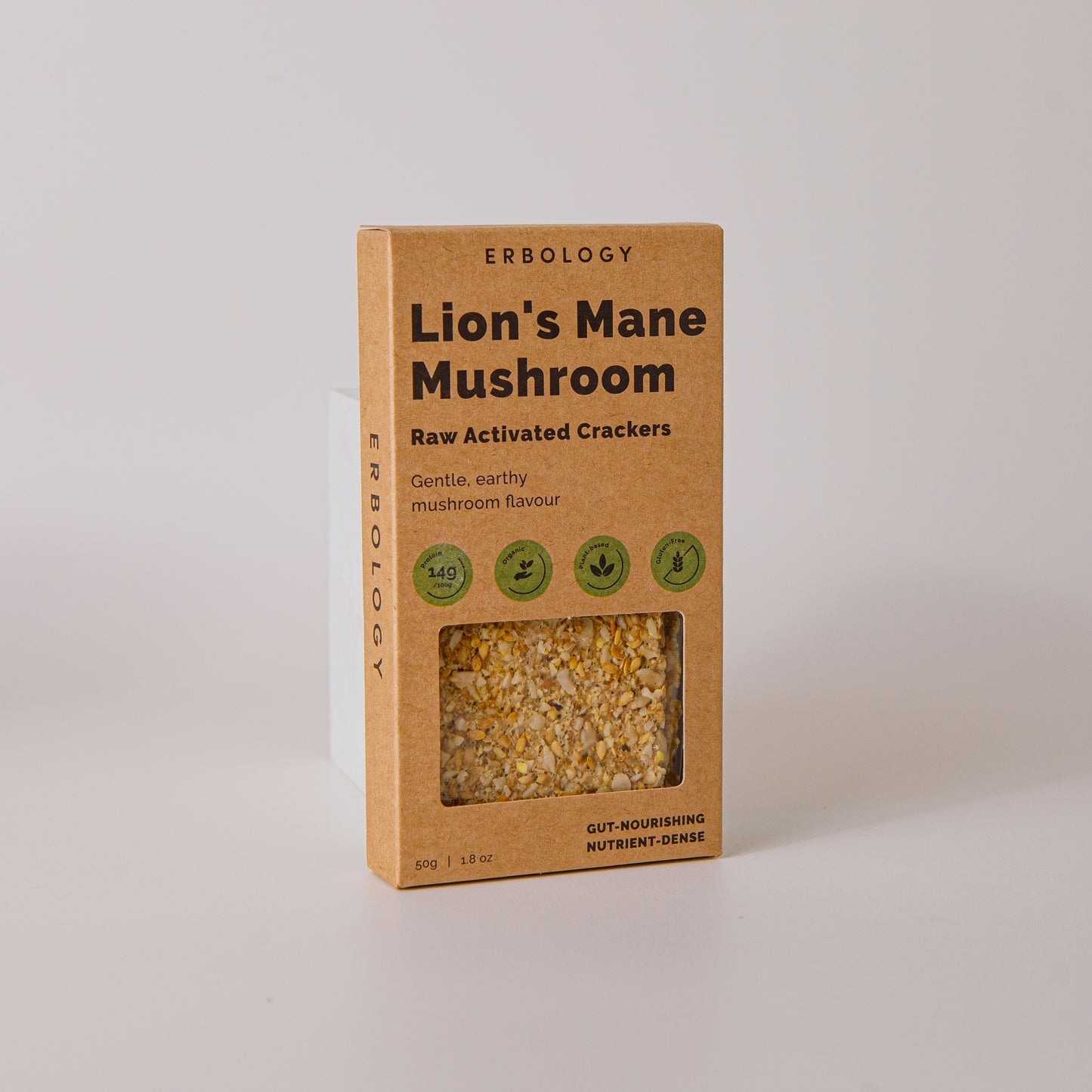 Erbology Gluten Free Crackers - Lion's Mane Mushroom